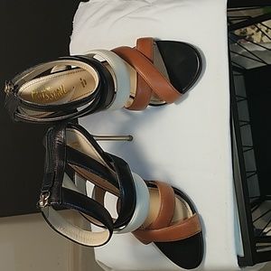 Jerome Rousseau strappy stilettos, sz 40
